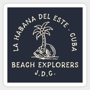 La Habana Del Este Beach Explorers Sticker